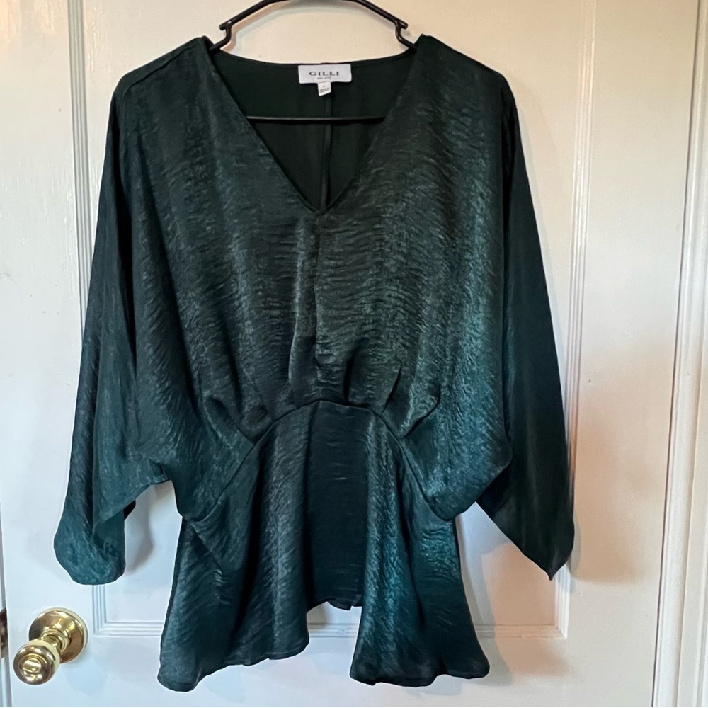 Gilli Dark Green Blouse